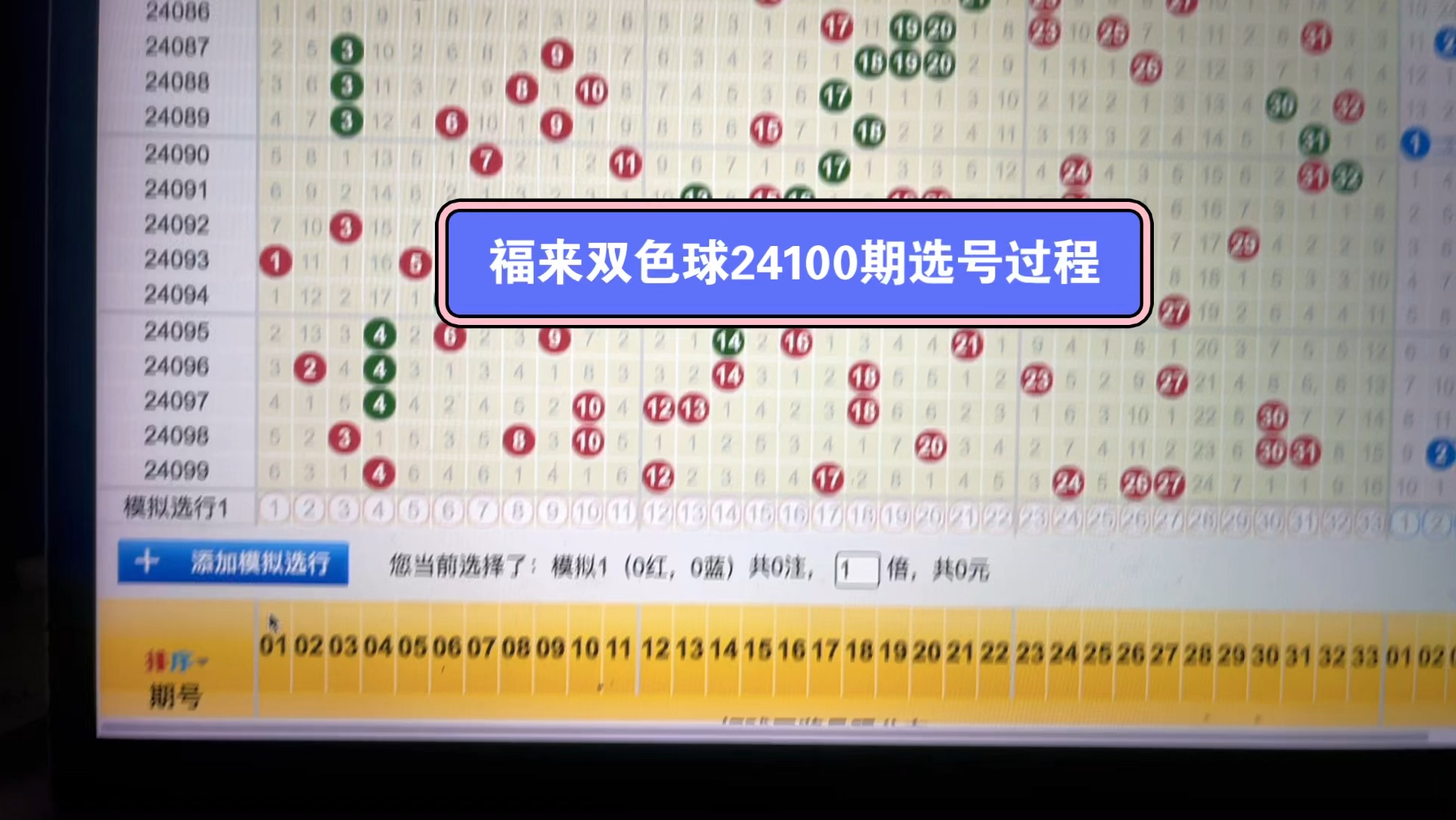 科普展现:幸运选号（大乐透幸运选号）