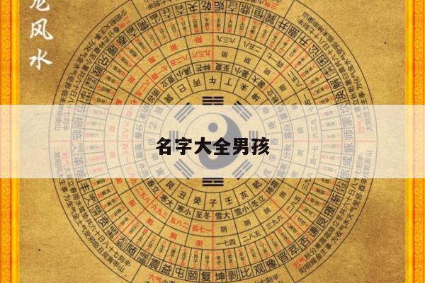 名字大全男孩