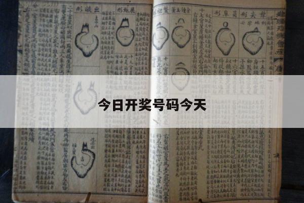 今日开奖号码今天